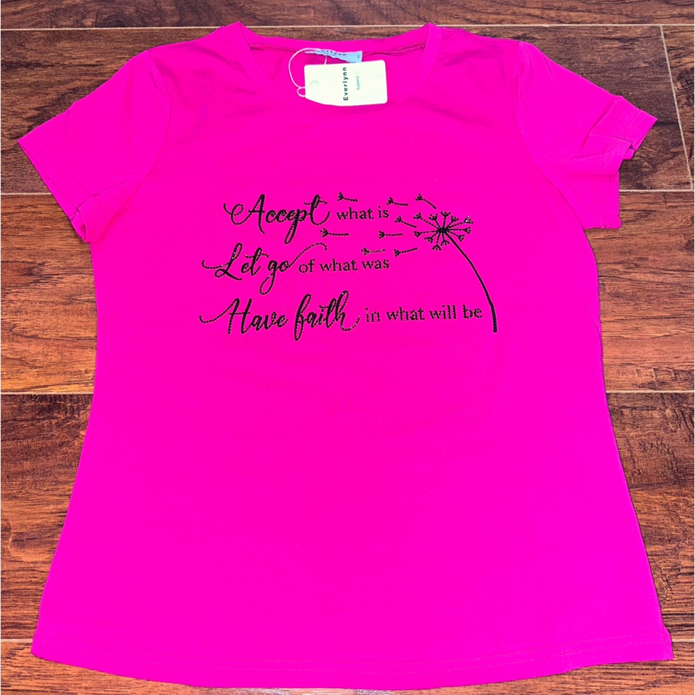 Bling ✨ Pink Short Sleeve Tee
